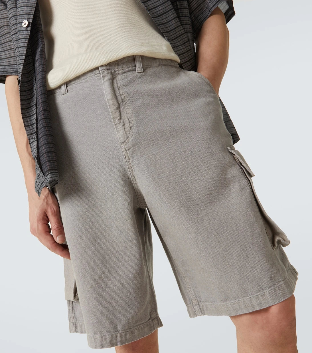 Our Legacy - Mount cotton and hemp canvas cargo shorts