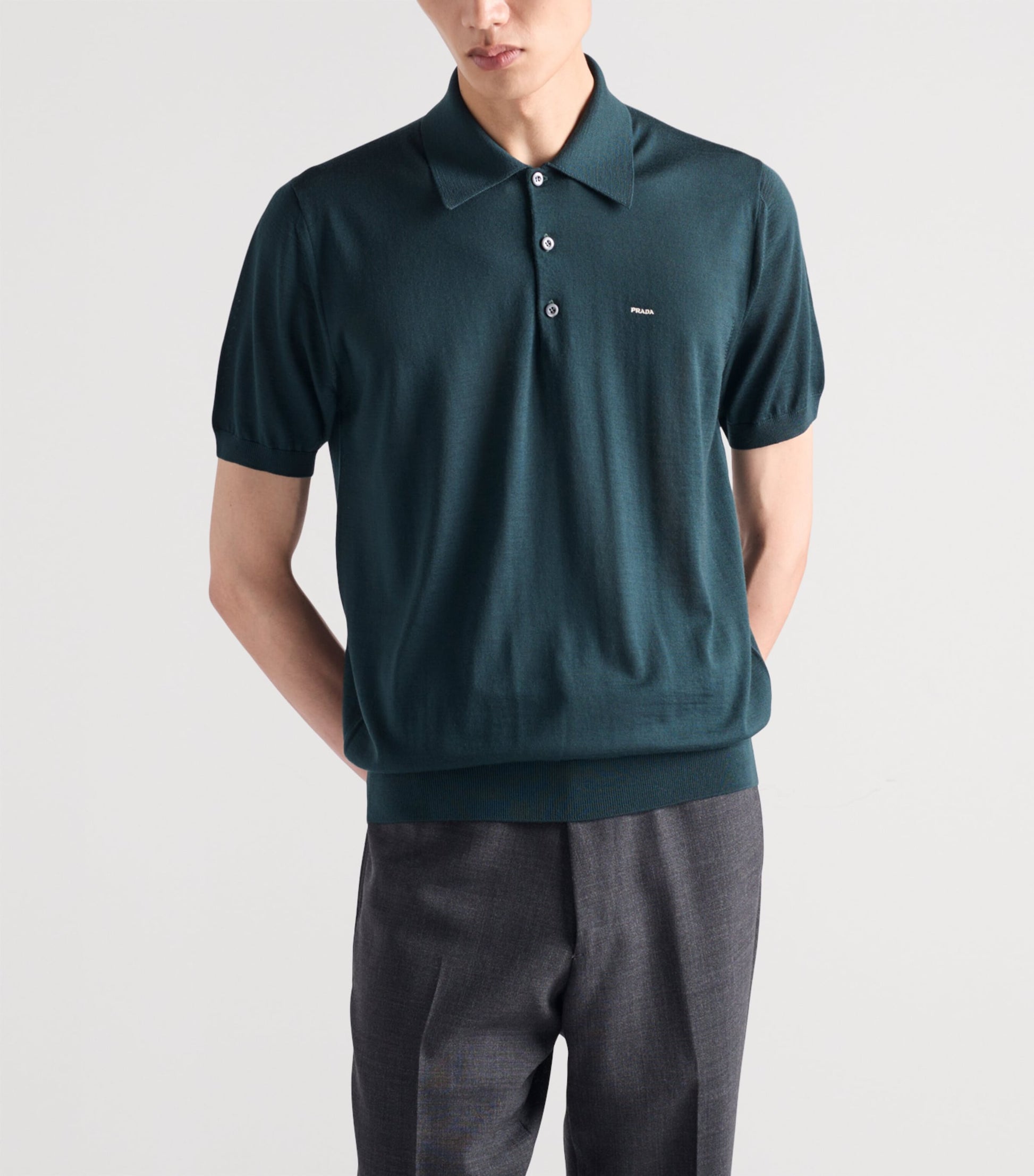 Superfine Wool Polo Shirt