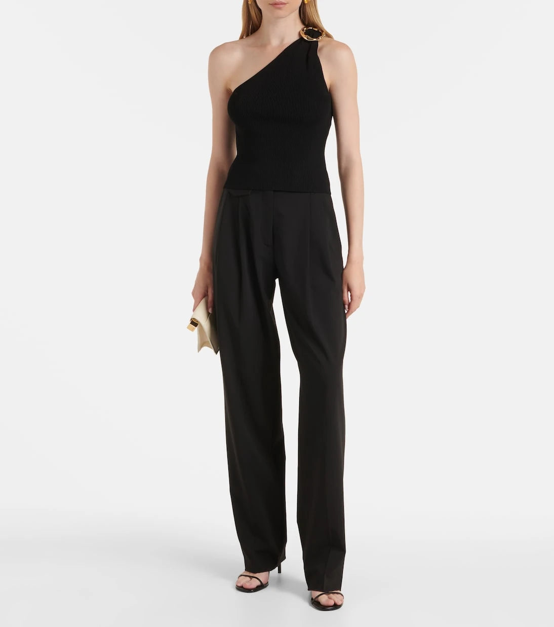 Simkhai - Fenix ribbed-knit one-shoulder top