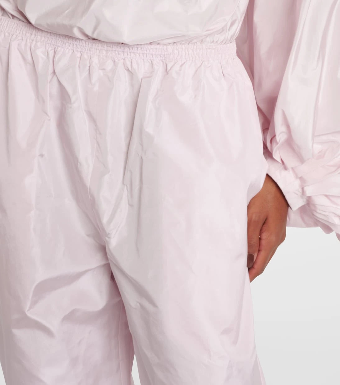 Alaïa - Balloon silk wide-leg pants