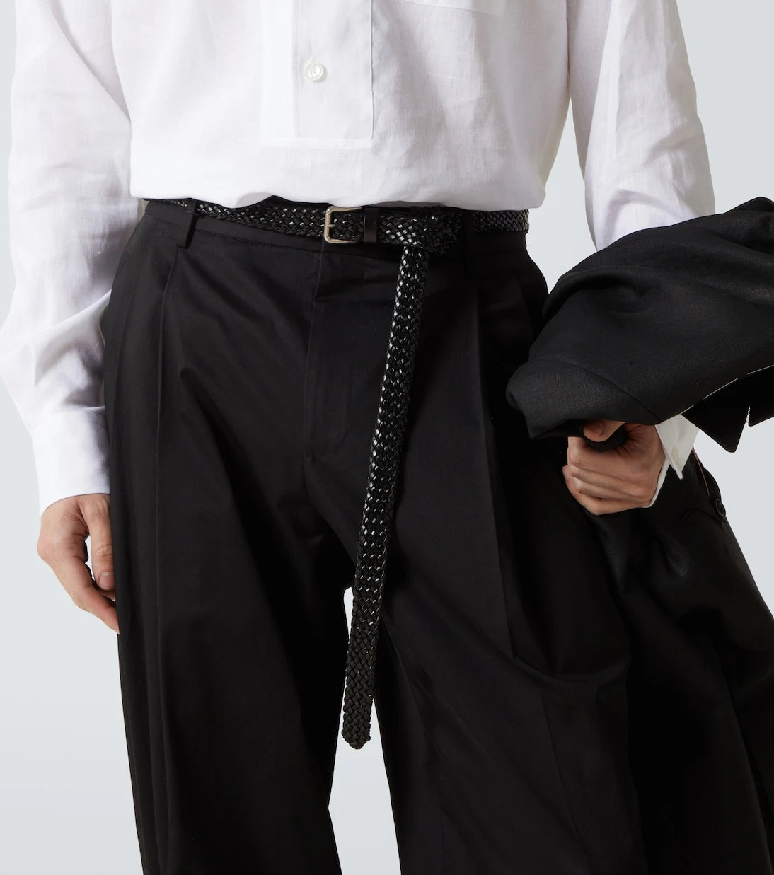 Dolce&Gabbana - Braided leather belt