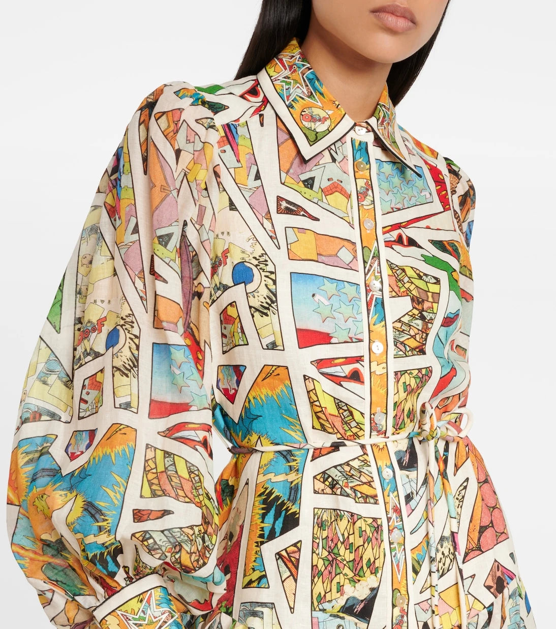 Alémais - Star Man linen shirt dress