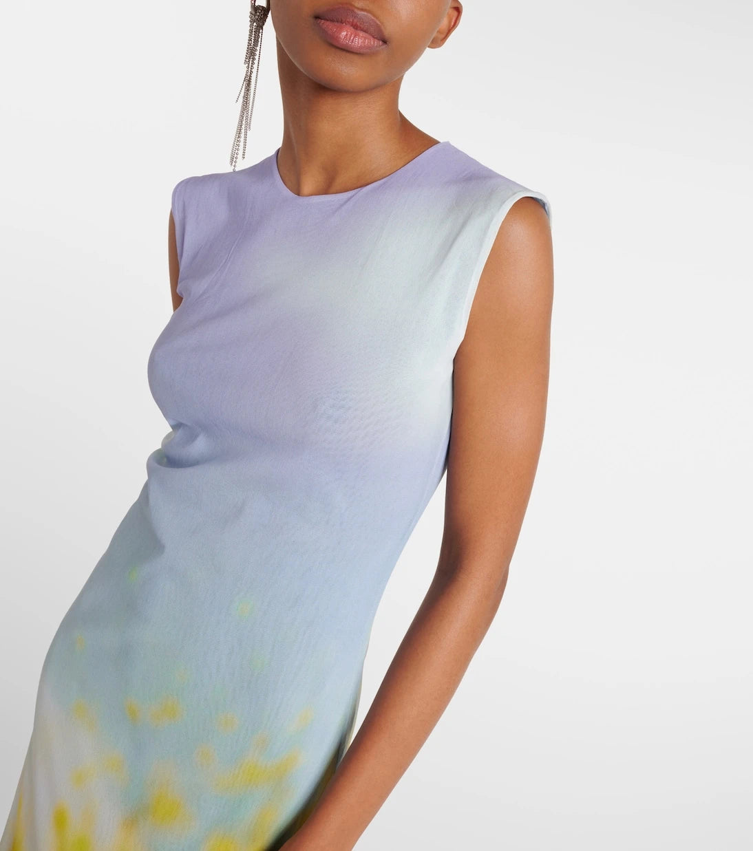 Acne Studios - فستان طويل مطبوع