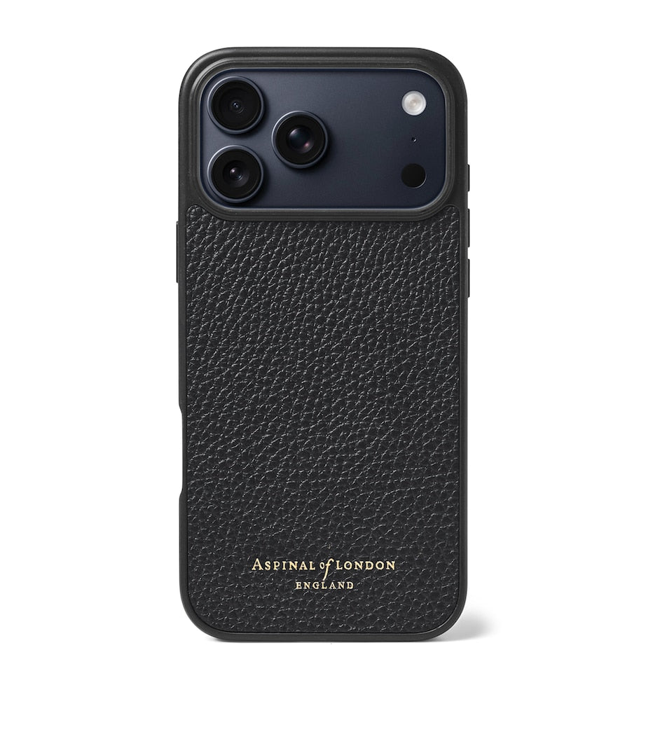 Grained Leather iPhone 17 Pro Case