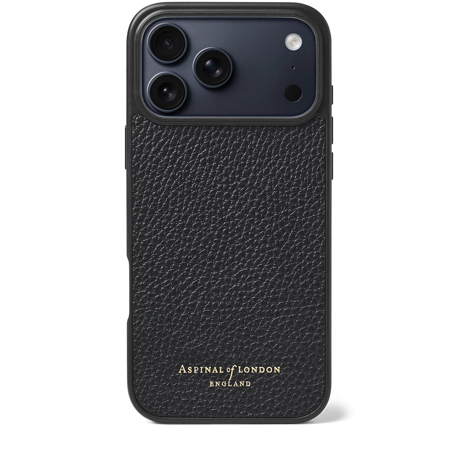 Grained Leather iPhone 17 Pro Case
