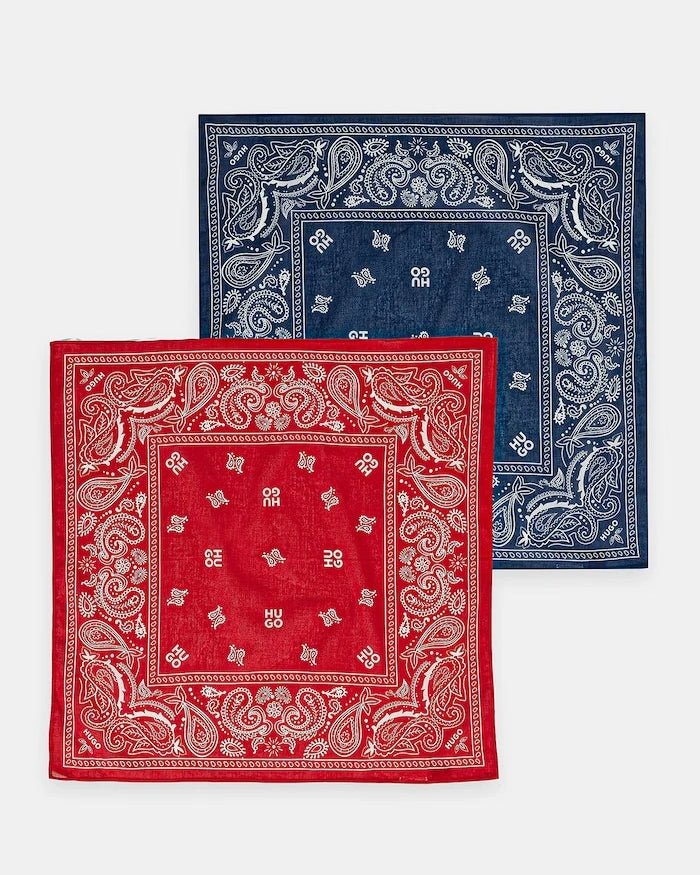 HUGO erkek pamuklu fular 2Bandana_pack_M
