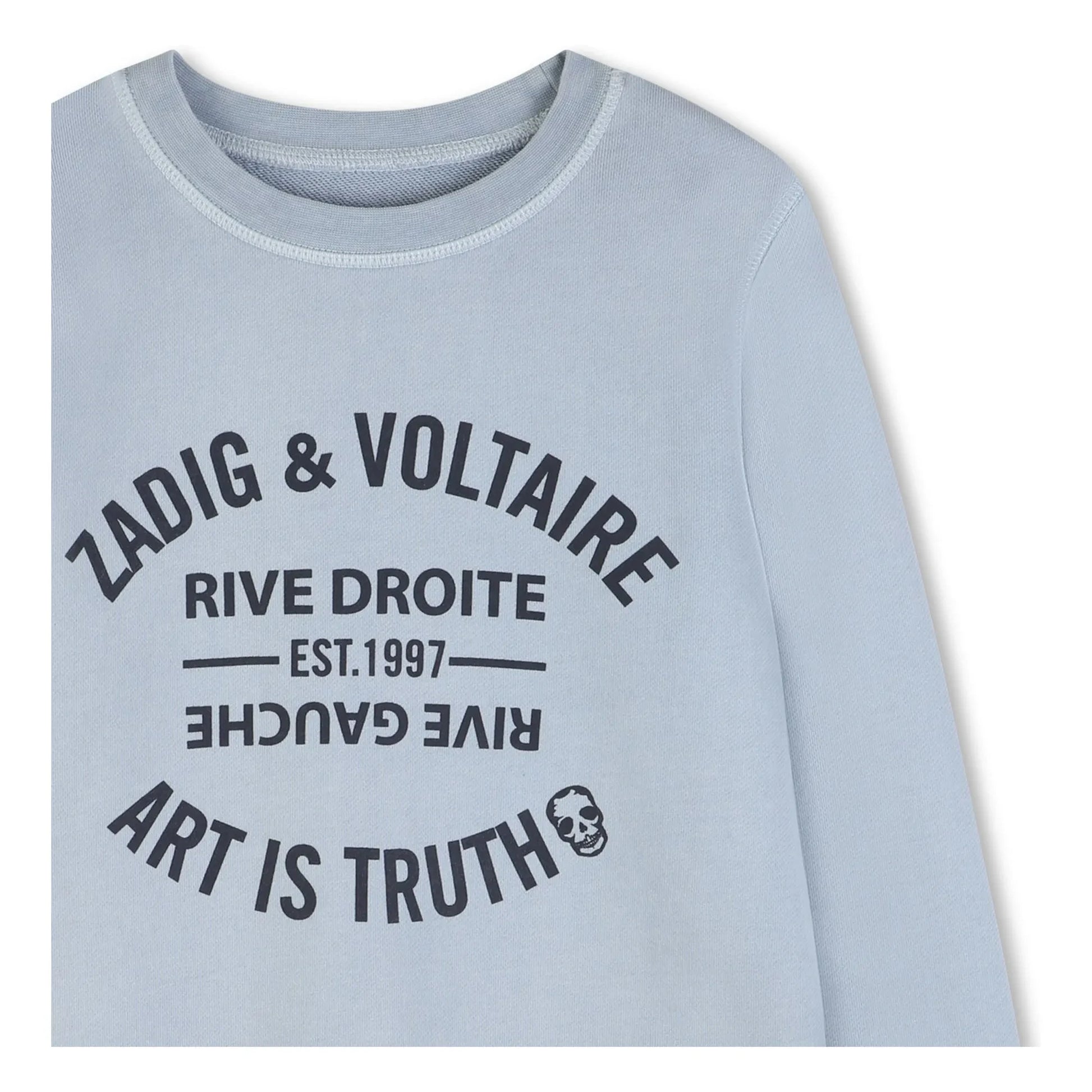Zadig & Voltaire - Sweat Logo Art Is Truth | Pale blue