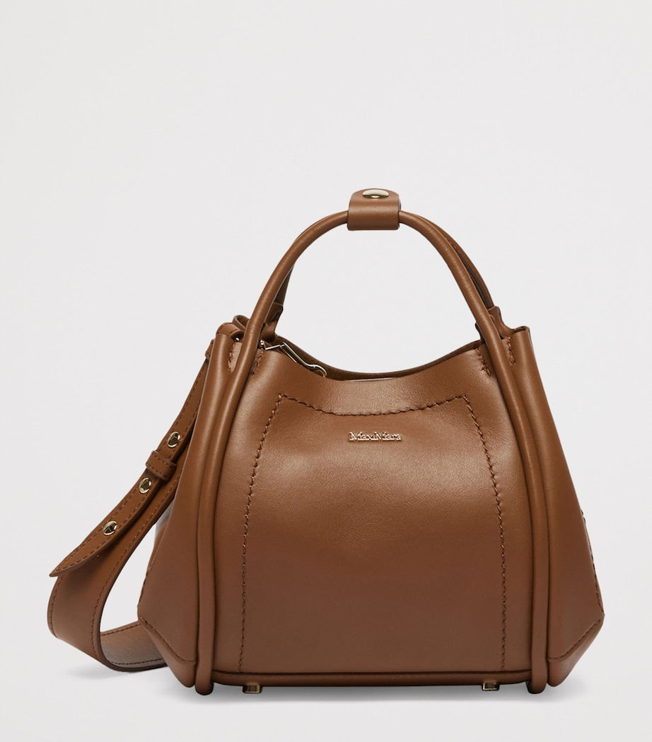 Extra-Small Leather Marine Top-Handle Bag