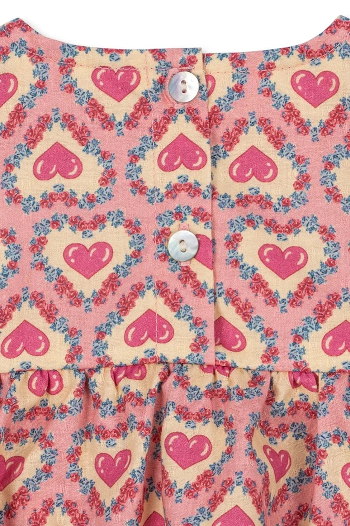 Konges Sløjd pamuk babydoll elbise EVIA ROMPER GOTS