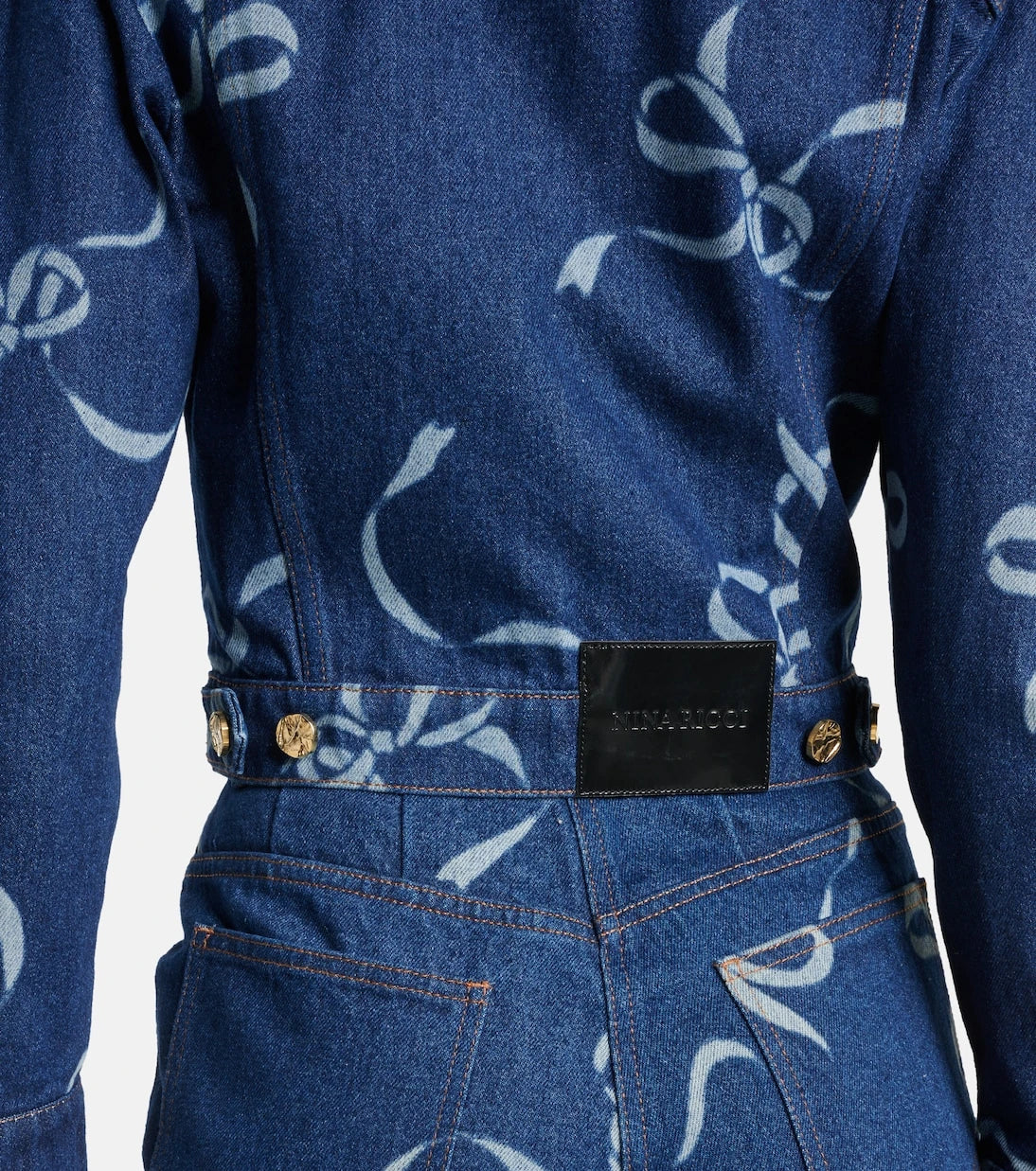 Nina Ricci - Printed denim jacket