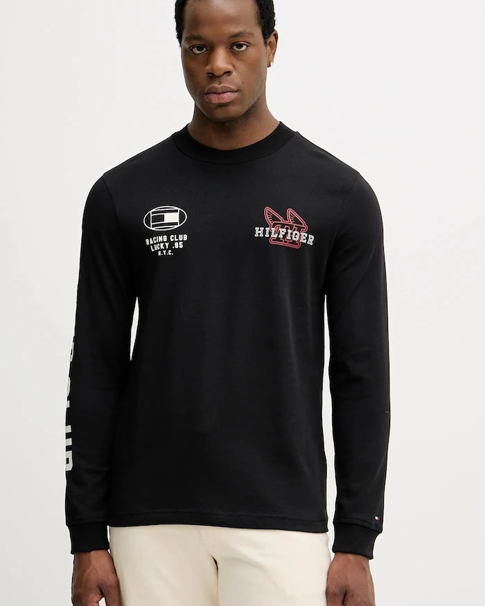 Tommy Hilfiger Uzun Kollu Pamuklu Bluz