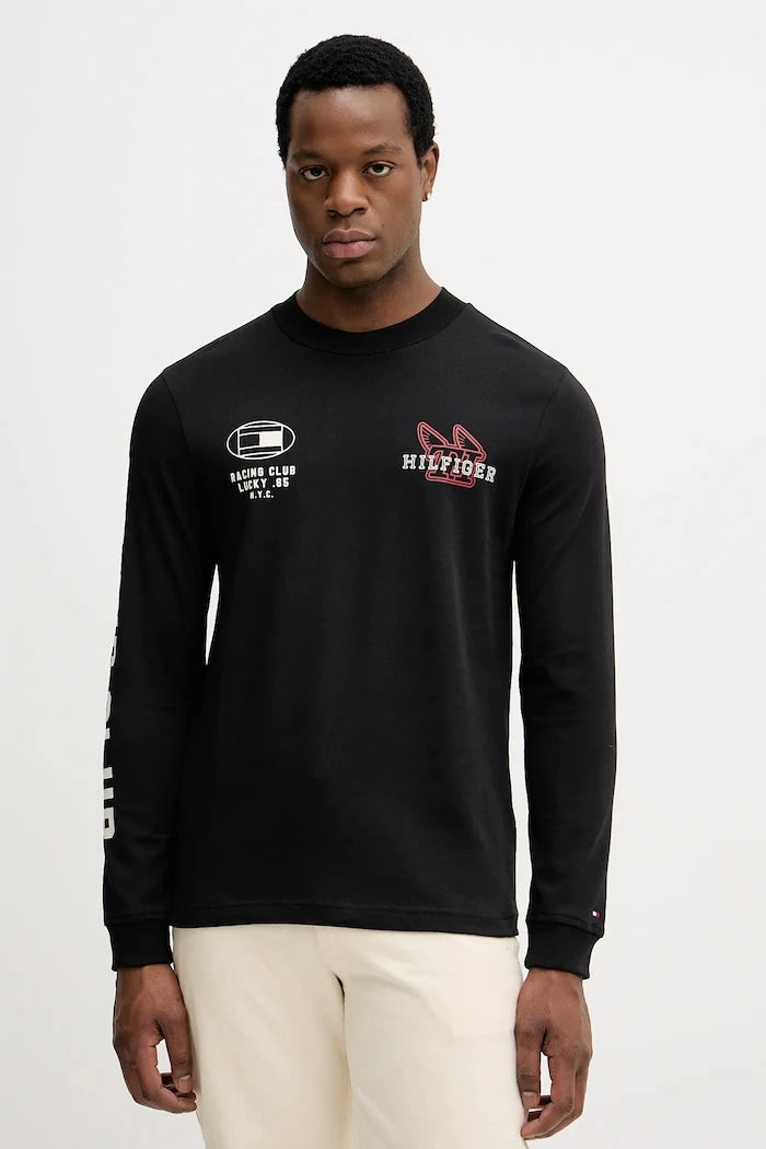 Tommy Hilfiger Uzun Kollu Pamuklu Bluz