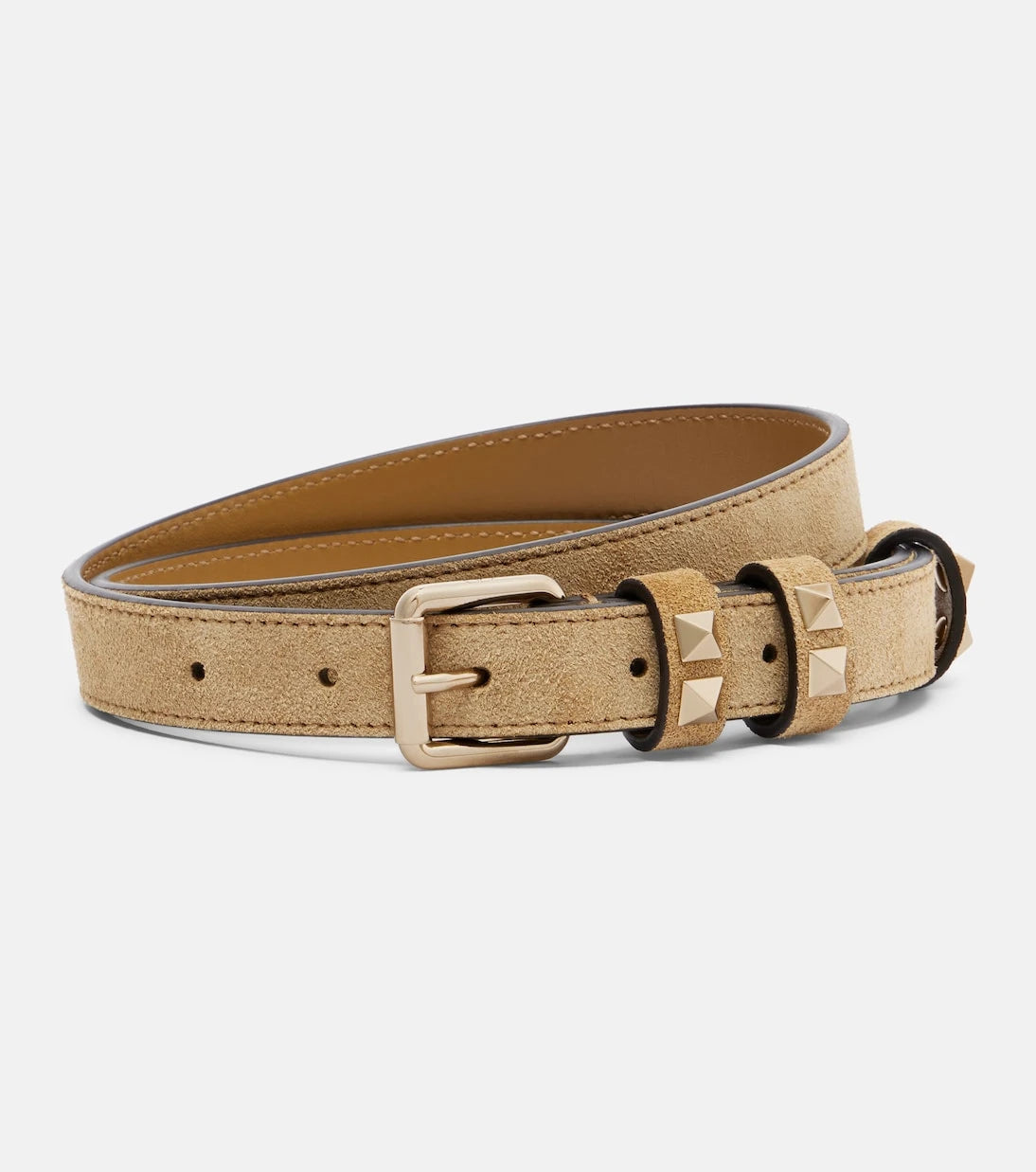 Valentino Garavani - Rockstud suede belt