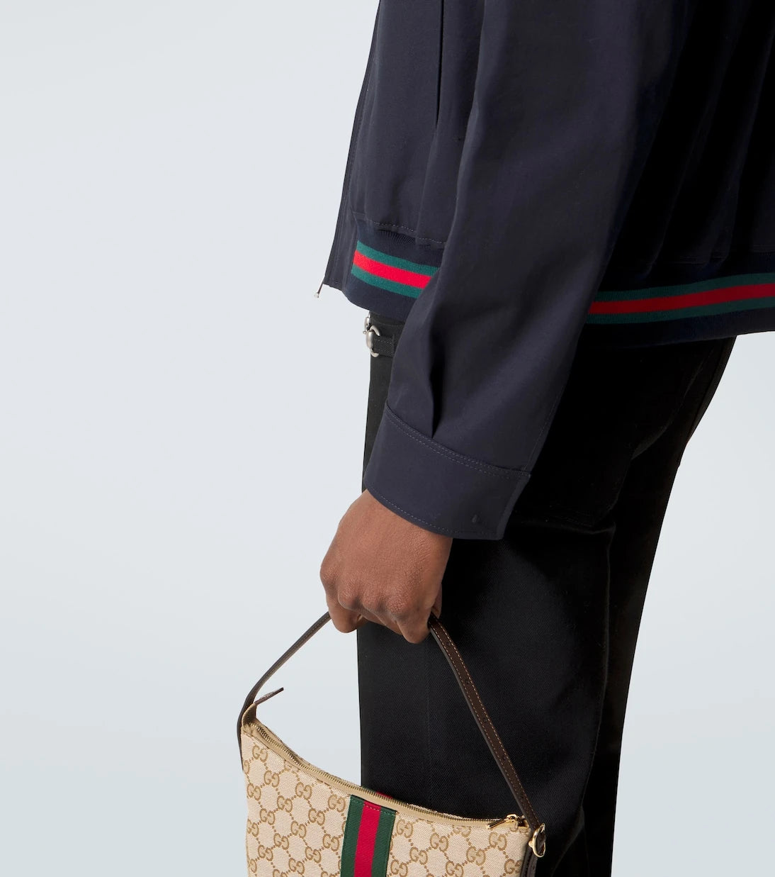 Gucci - Web Stripe cotton twill jacket