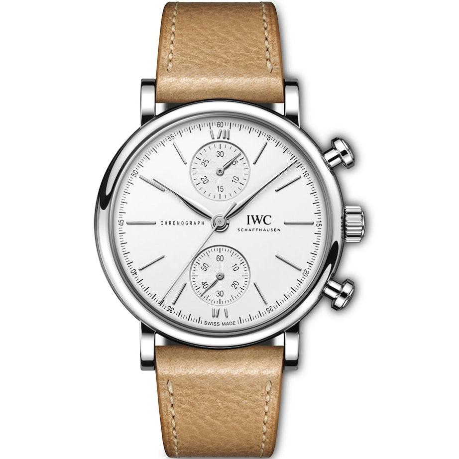 IWC Schaffhausen Stainless Steel Portofino Chronograph Watch 39mm