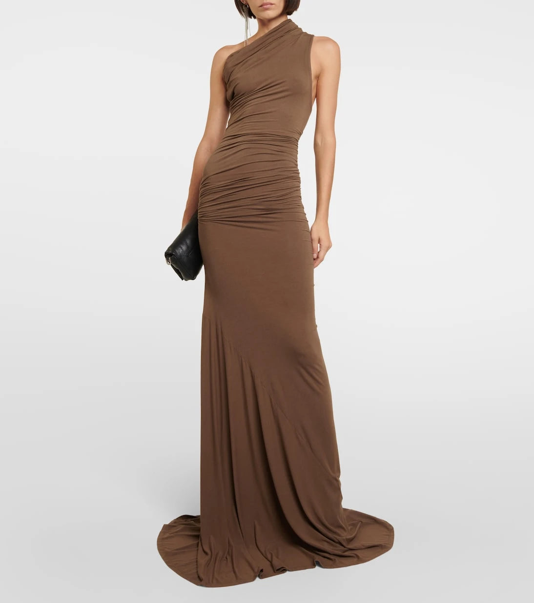 Entire Studios - Draped one-shoulder jersey gown