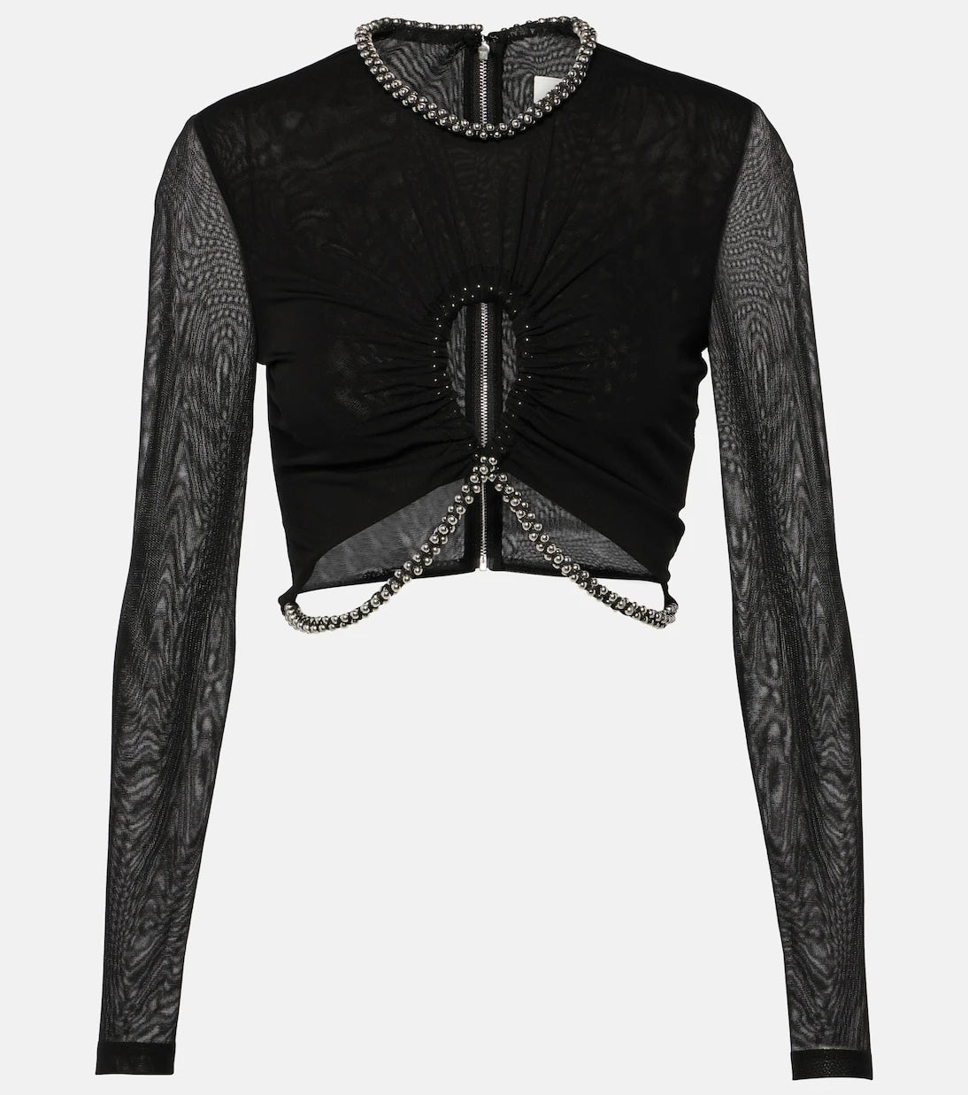 Dion Lee - İşlemeli çapraz kesimli jarse büstiyer