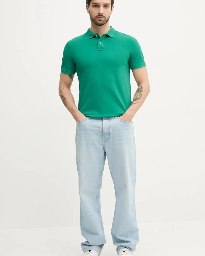 Pepe Jeans erkek pamuklu polo yaka tişört NEW OLIVER GD