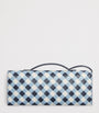 Bottega Veneta Blue Leather Andiamo Clutch Bag