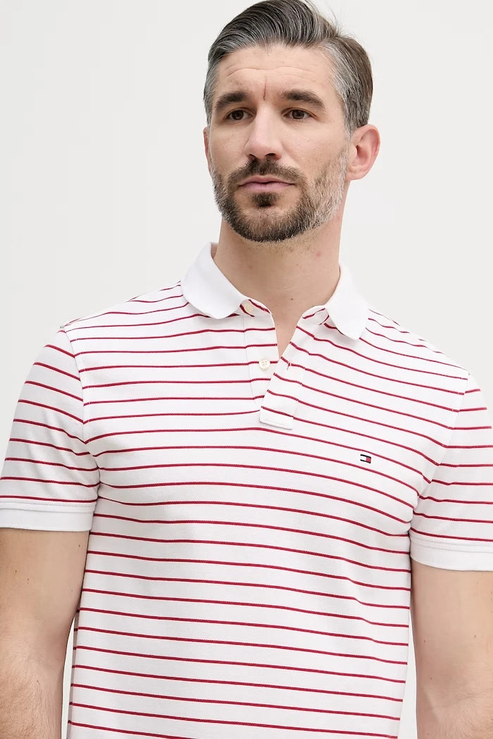 Tommy Hilfiger erkek pamuk elastan polo yaka tişört