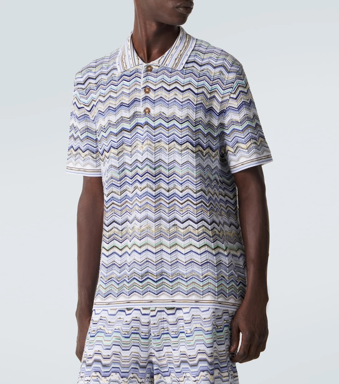 Missoni - Zigzag cotton polo shirt