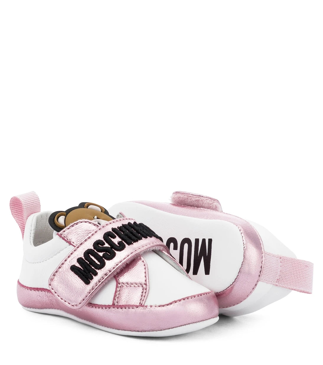 Moschino Kids - Baby leather sneakers