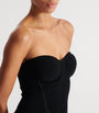 Balmain Black Knitted Strapless Maxi Dress