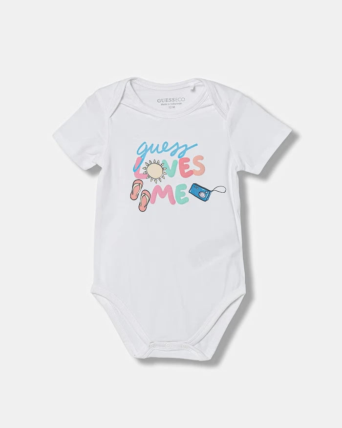 Guess pamuk ve elastan bebek seti