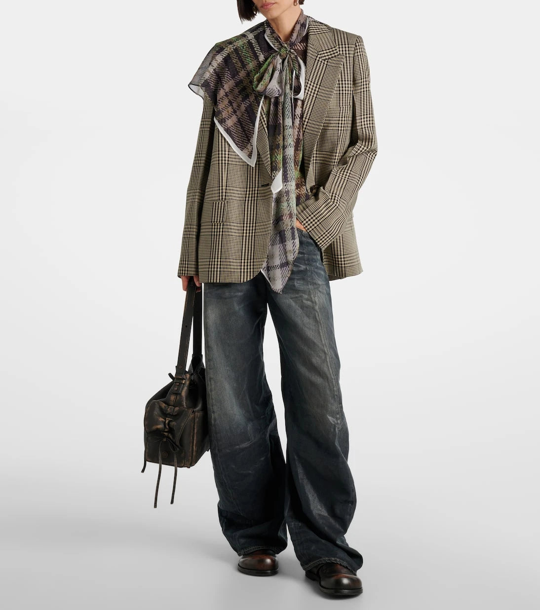 Acne Studios - 2006F distressed wide-leg jeans