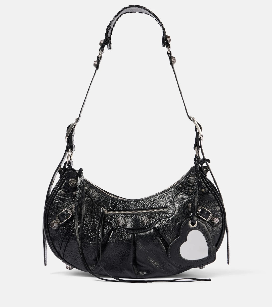 Balenciaga - حقيبة كتف Le Cagole صغيرة من الجلد