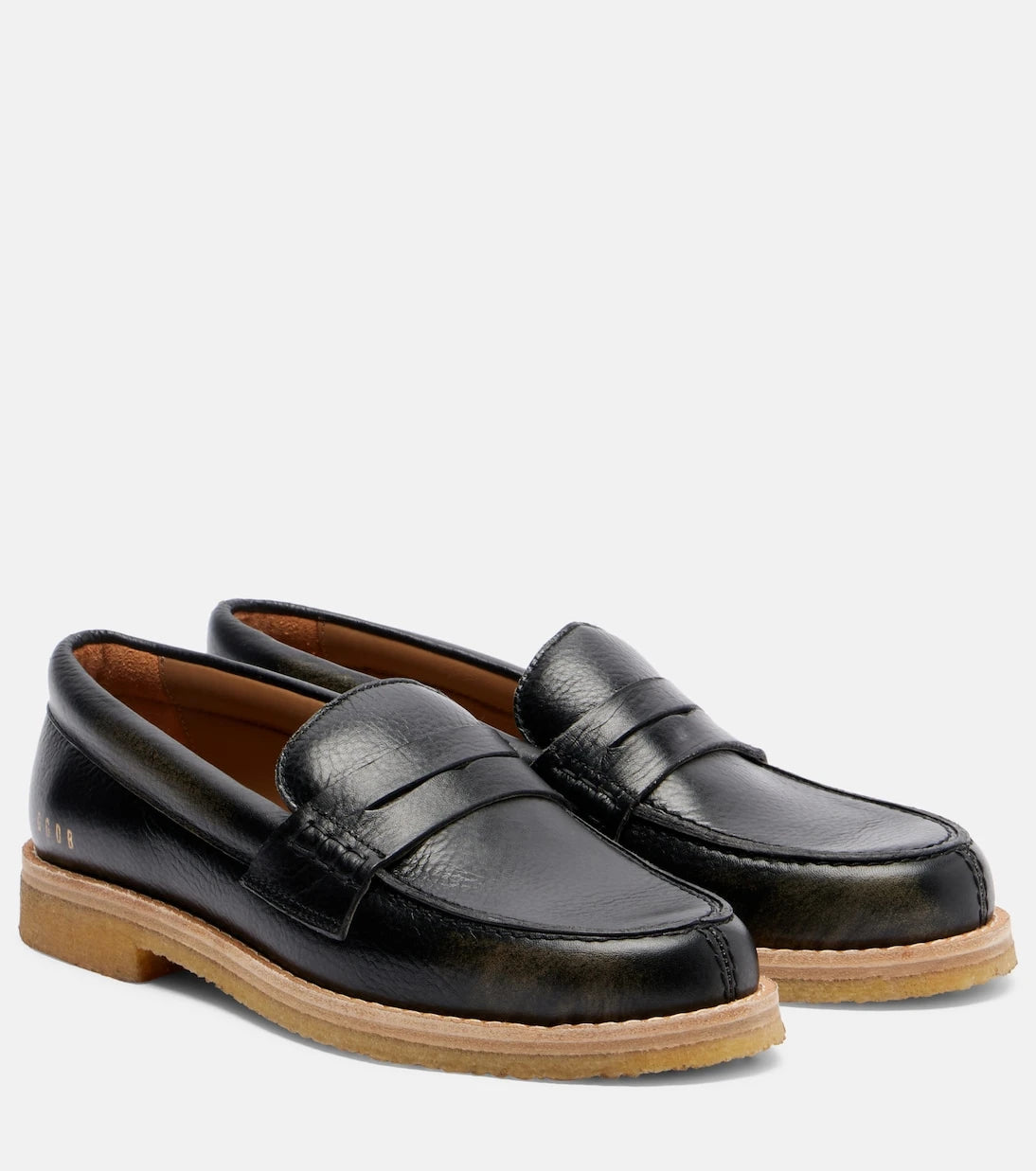 Golden Goose - Jerry distressed leather penny loafers