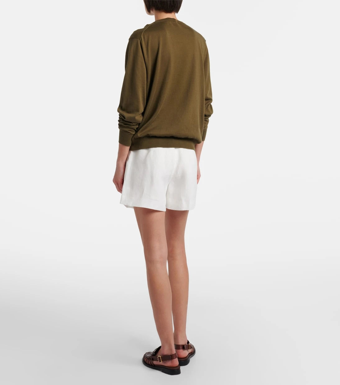 Ralph Lauren Collection - Denise belted linen shorts