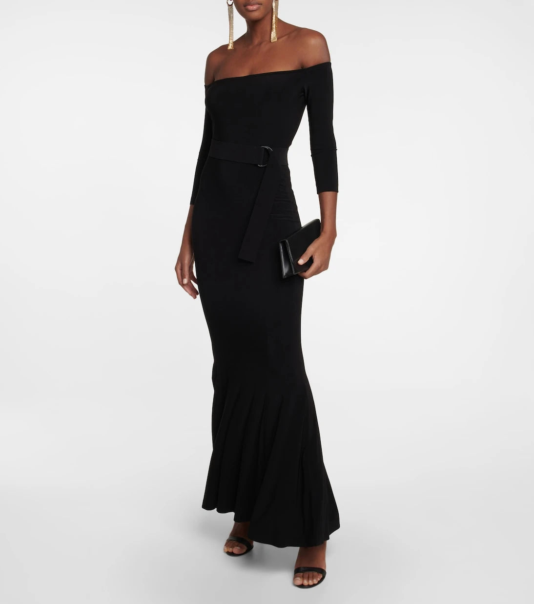 Norma Kamali - Off-shoulder fishtail gown