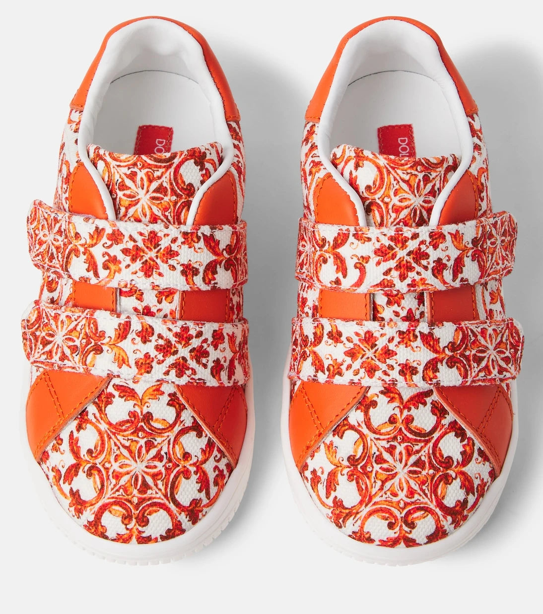 Dolce&Gabbana Kids - Majolica canvas sneakers