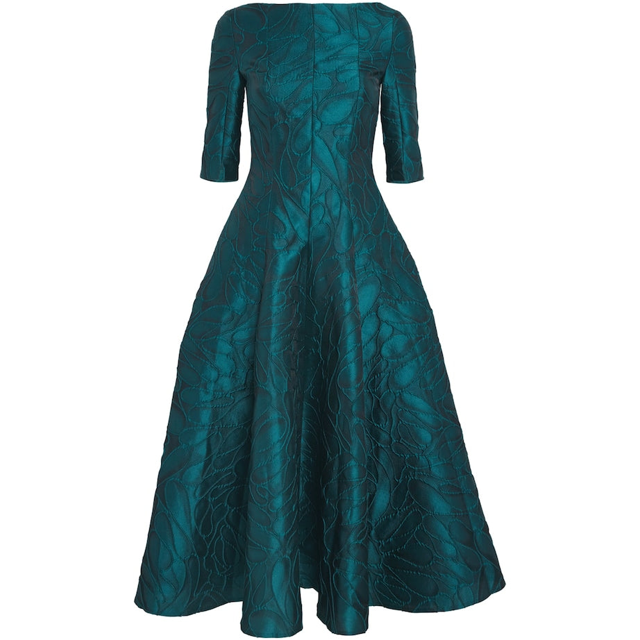 Honeydrop Jacquard Midi Dress