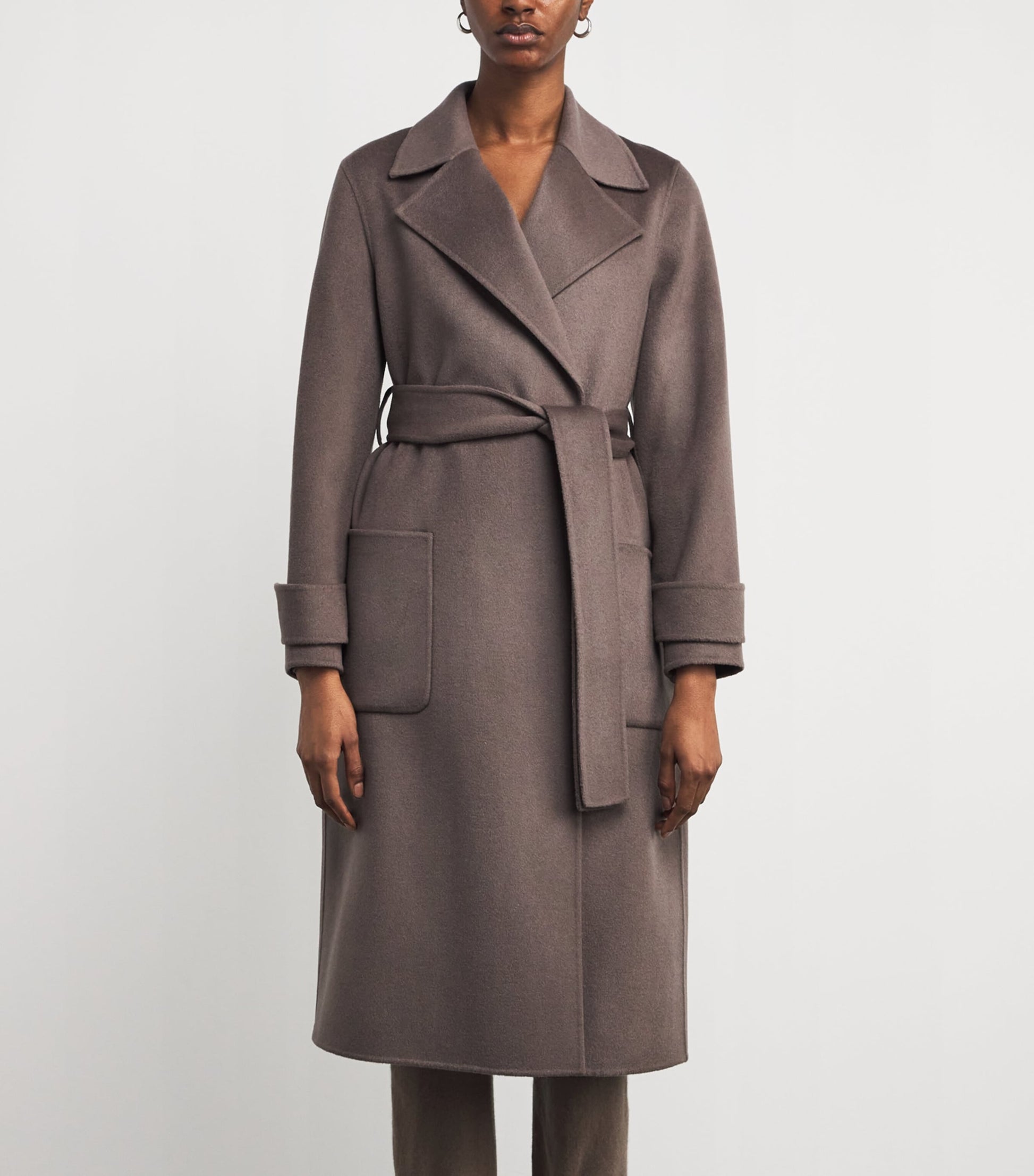 Joseph Brown Wool-Cashmere Arline Coat