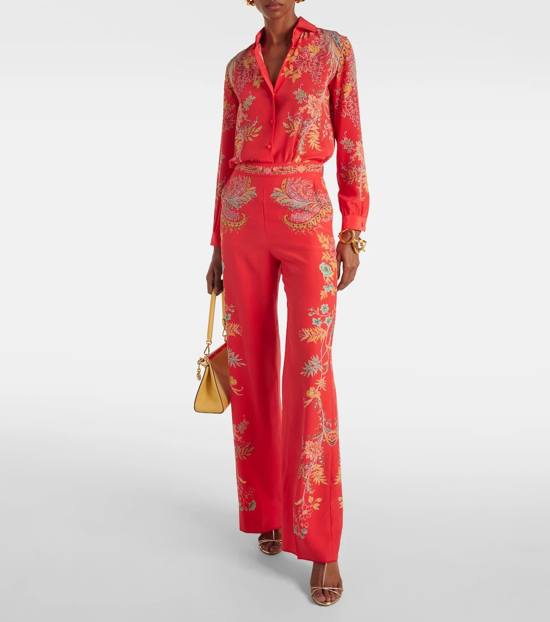 Etro - Floral silk crêpe de chine shirt