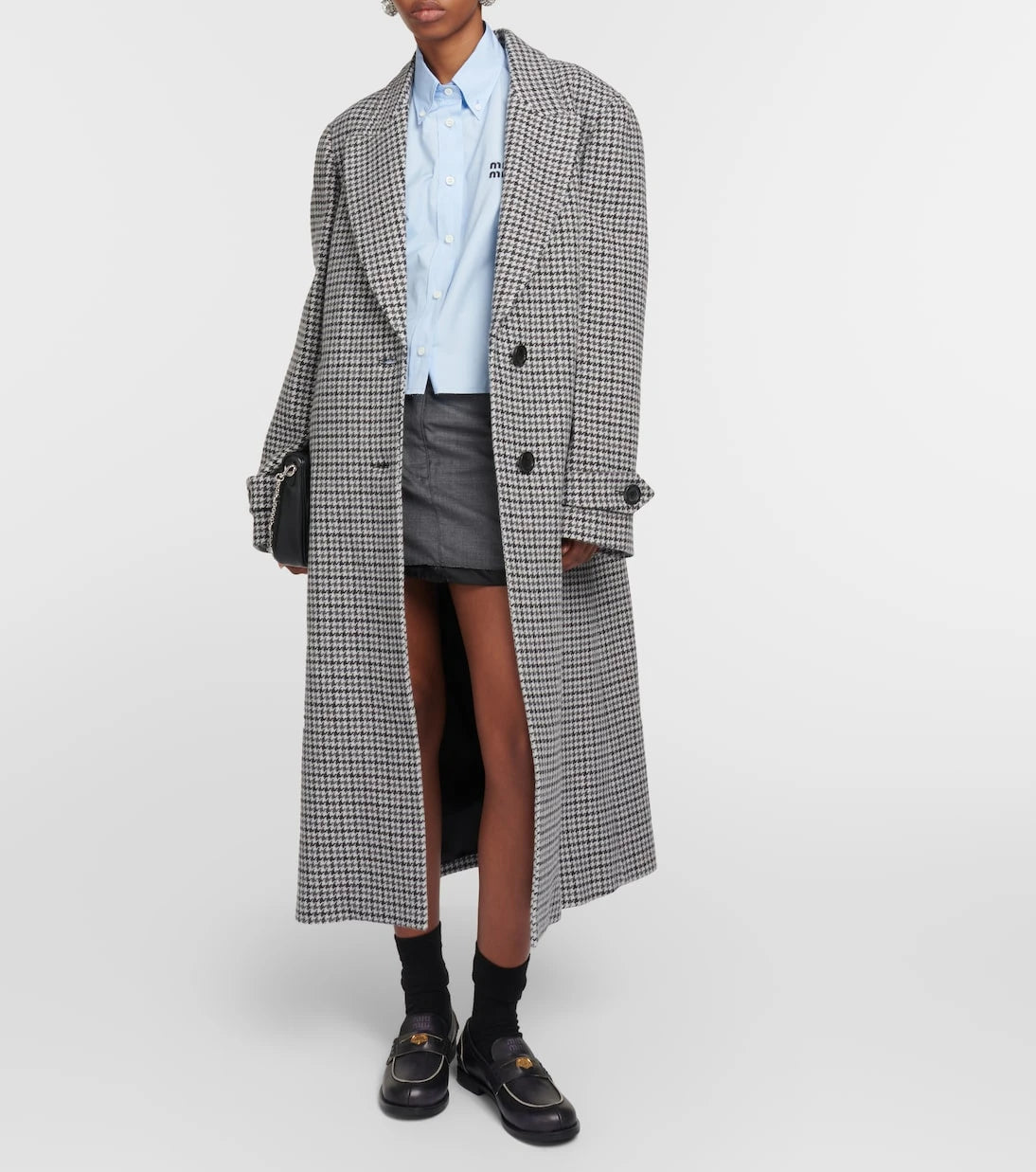 Miu Miu - Single-breasted virgin wool coat