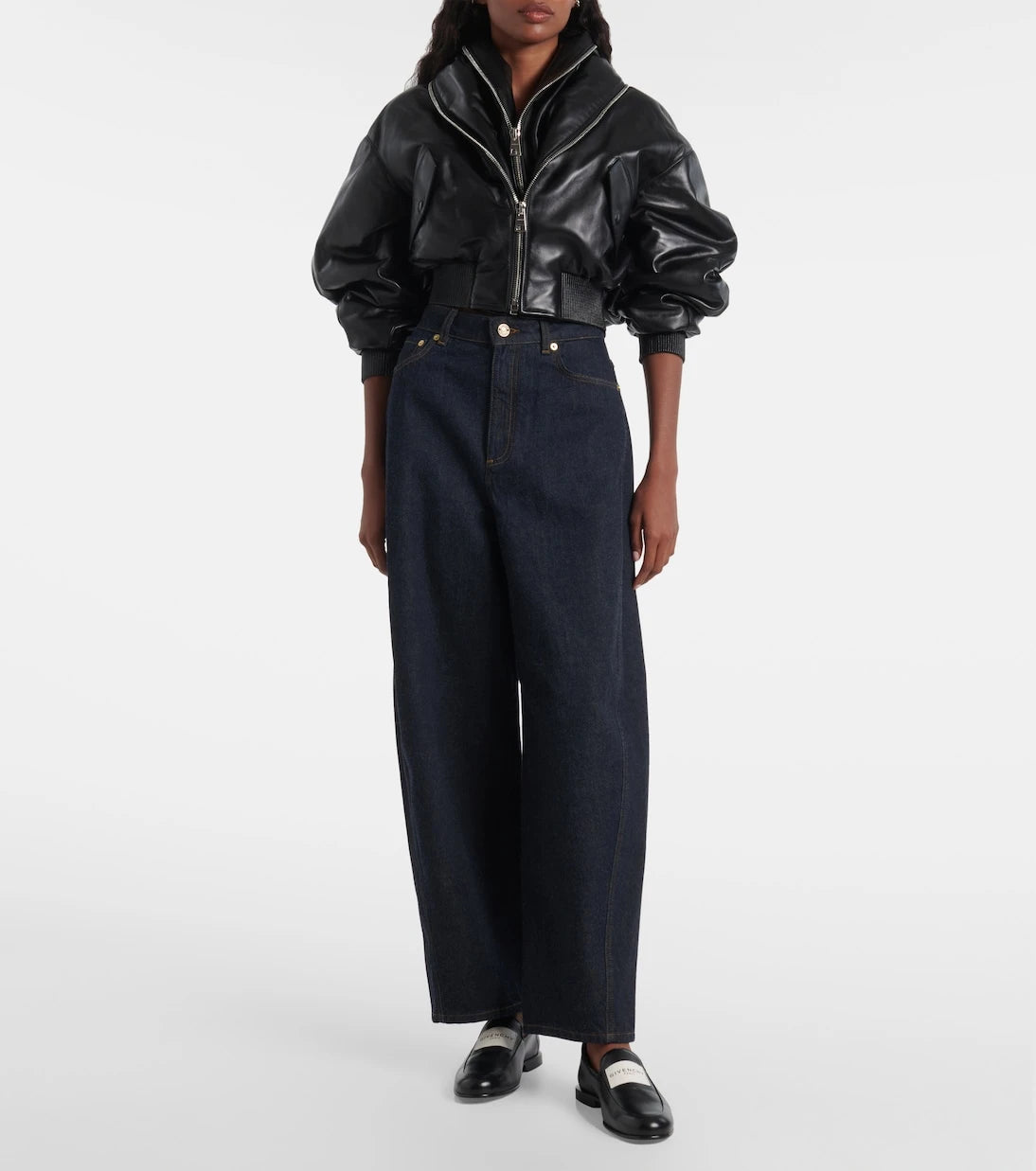 Givenchy - Leather bomber jacket