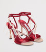 Jimmy Choo Pink Lula 100 Satin Sandals