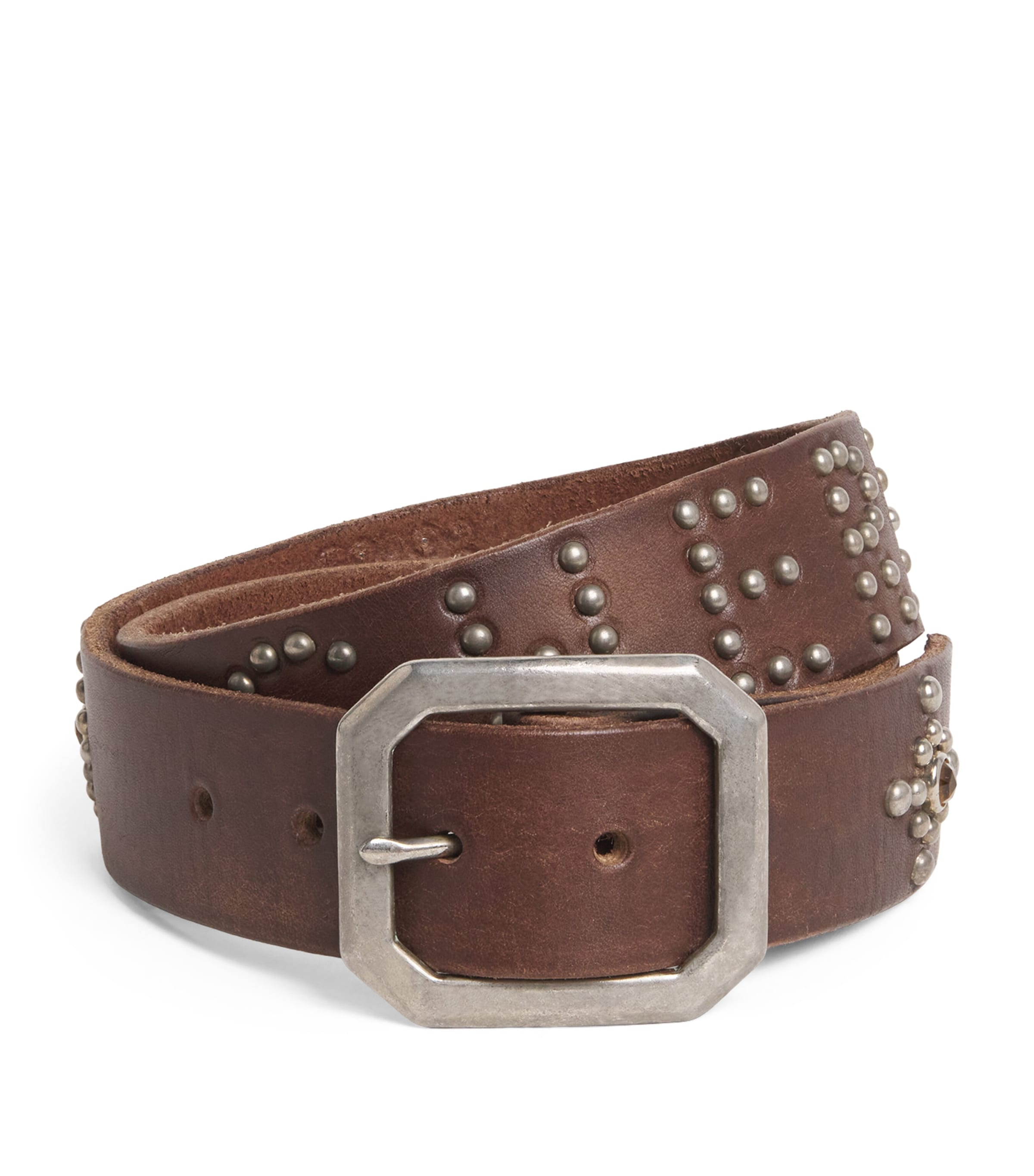 Leather Studded Santa Fe Belt