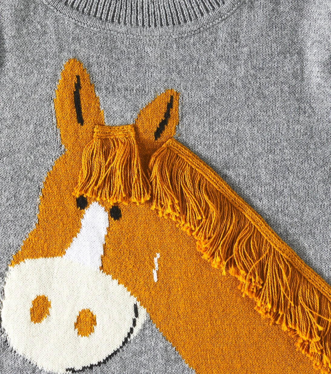 Stella McCartney Kids - Horse cotton and wool sweater