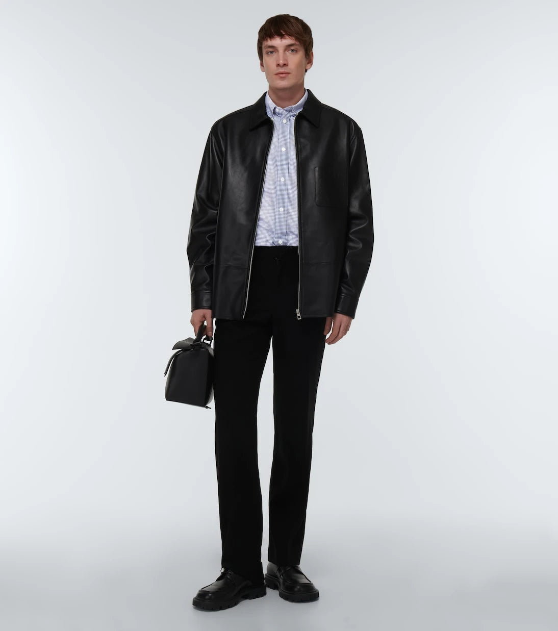 Loewe - Checked cotton poplin shirt