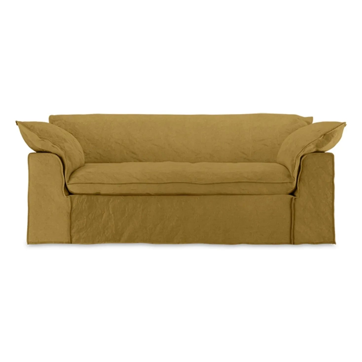 HKliving - 2-seater linen sofa Nomad | Ochre