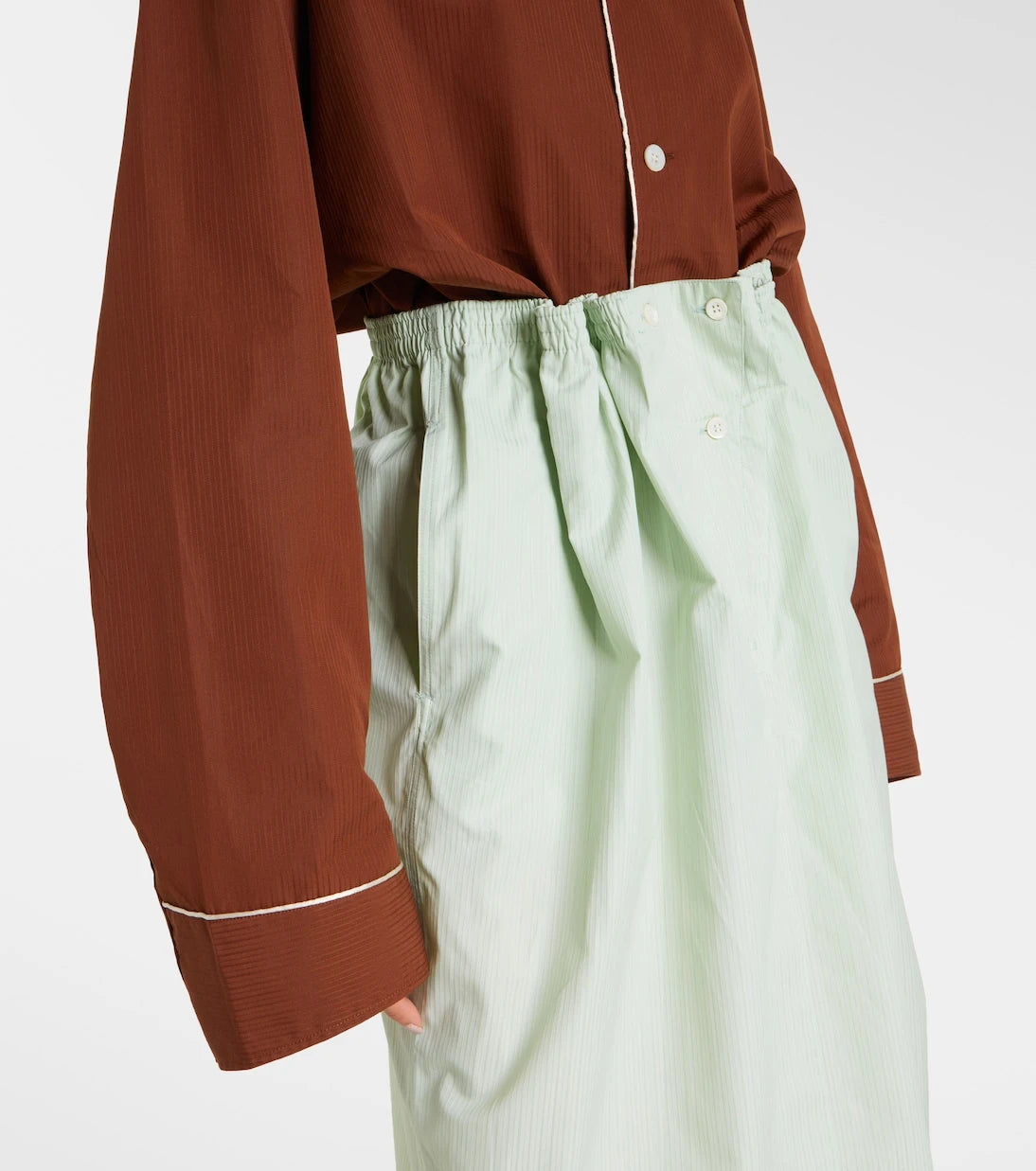 Prada - Cotton midi skirt