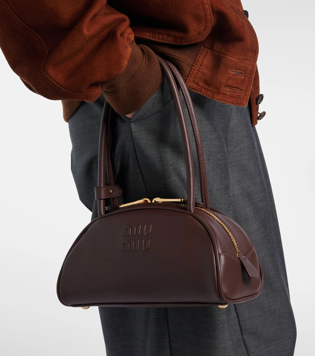 Miu Miu - Beau Small leather bowling bag
