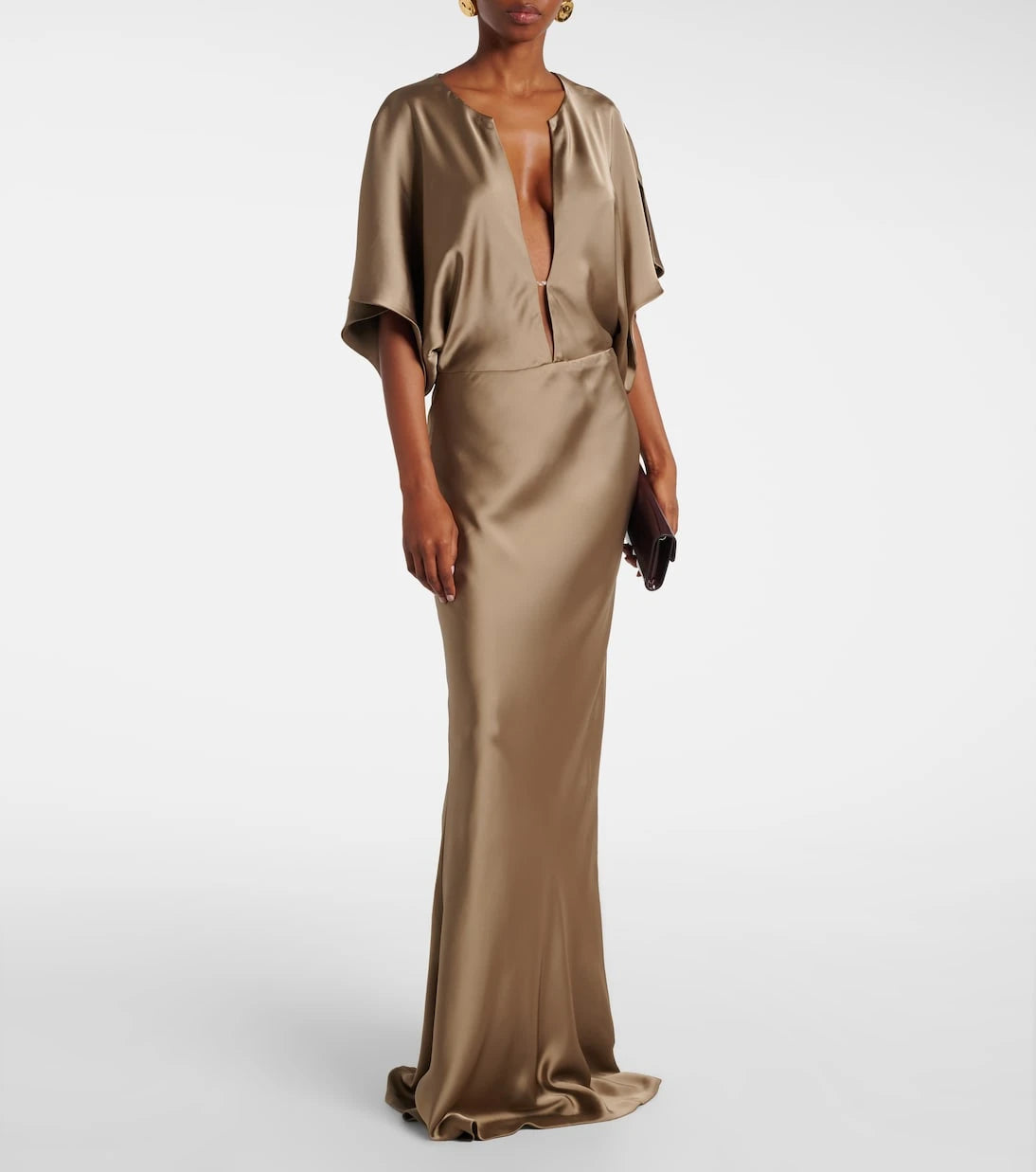 Norma Kamali - Obie satin gown