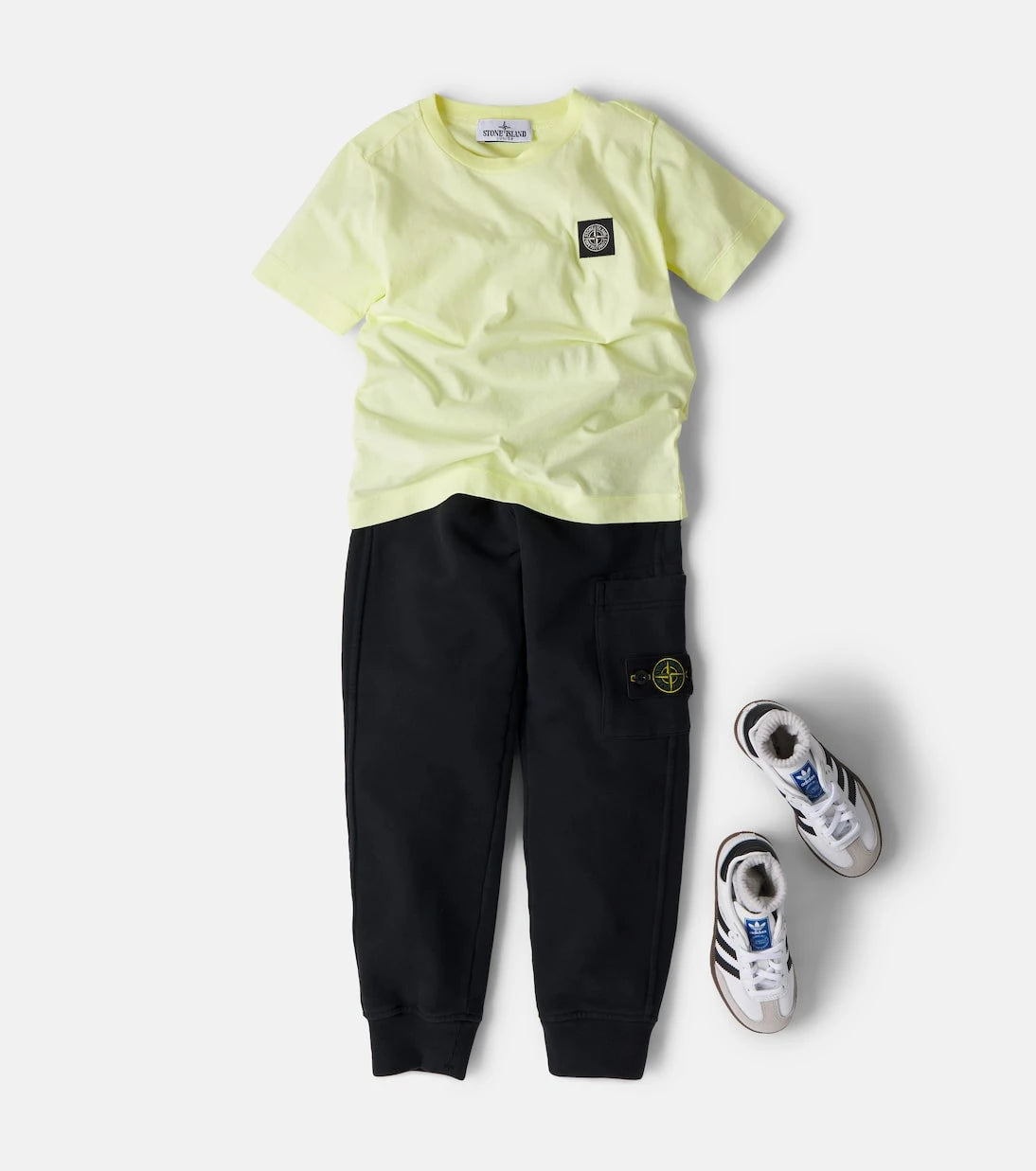 Stone Island Junior - Compass cotton jersey sweatpants