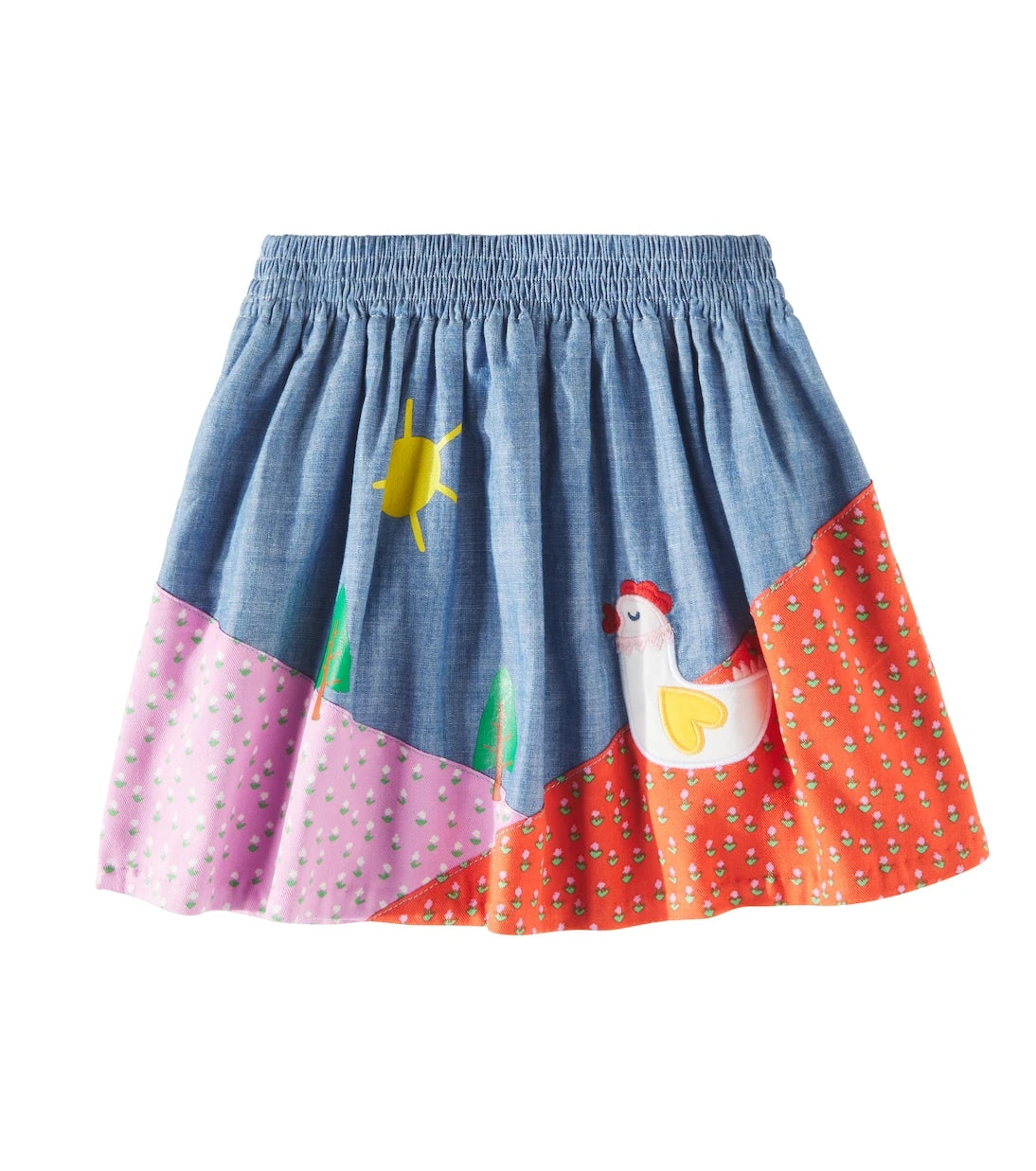 Stella McCartney Kids - تنورة قطنية مطبوعة