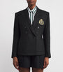 Polo Ralph Lauren Black Linen Woven Crest Sport Jacket